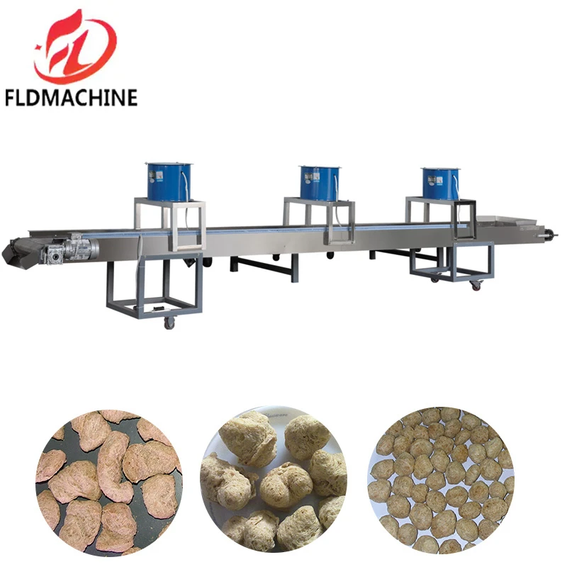 Hot sale  soya meat chunks nuggets making machine soya nugget making machine