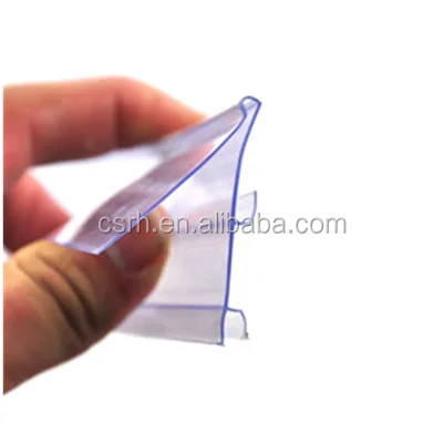 PVC Price Tag Holder Data Strip for Supermarket Shelf