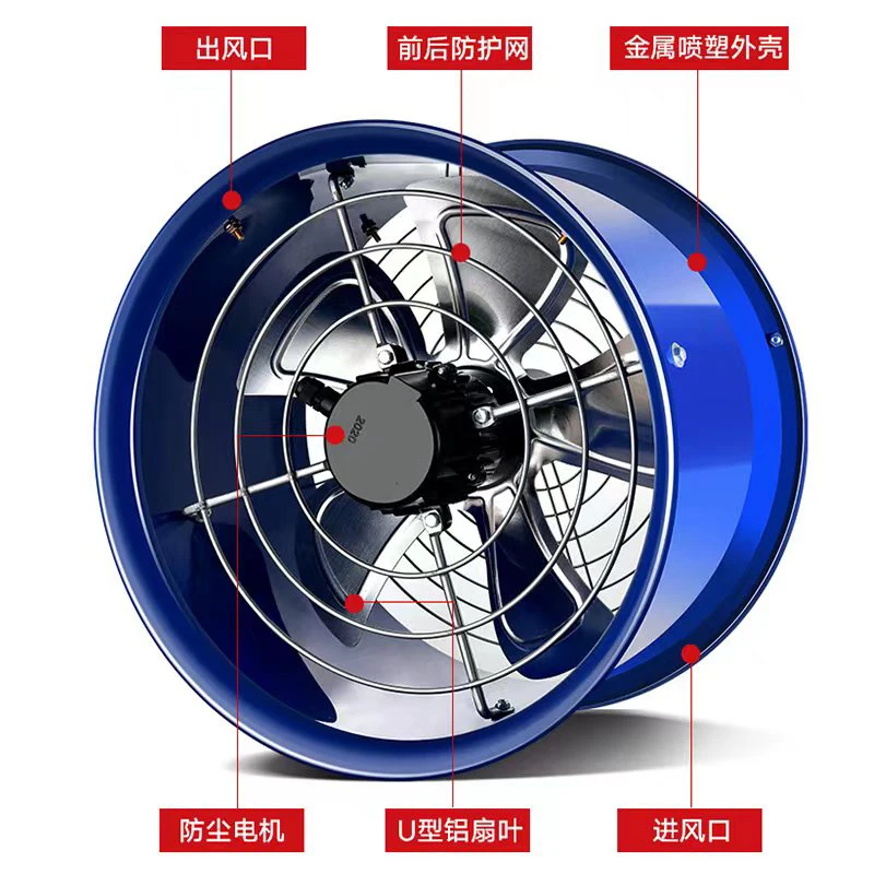 Industrial wall Mounted Marine Machine Industrial Ventilation Axial Flow Fan