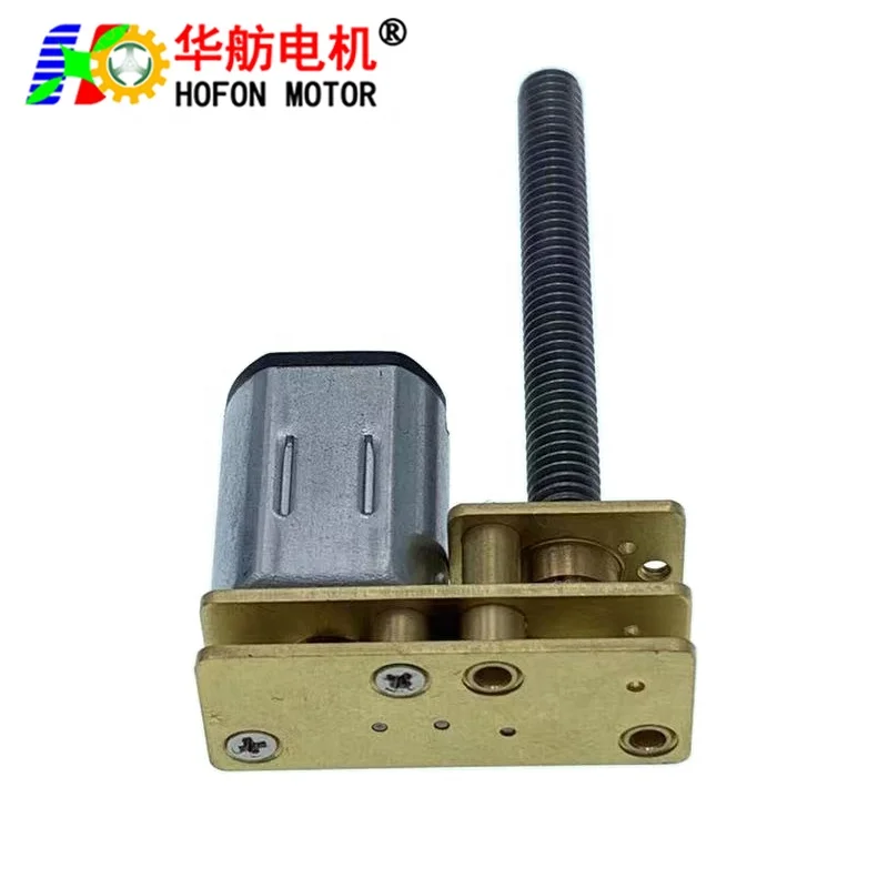 Hofon 24mm GM1024-N20 1.5v 3v 3.7v 5v 6v 7.4v 9v 12v DC Metal Gear Box Motor 12 volt geared motor For Smart Home