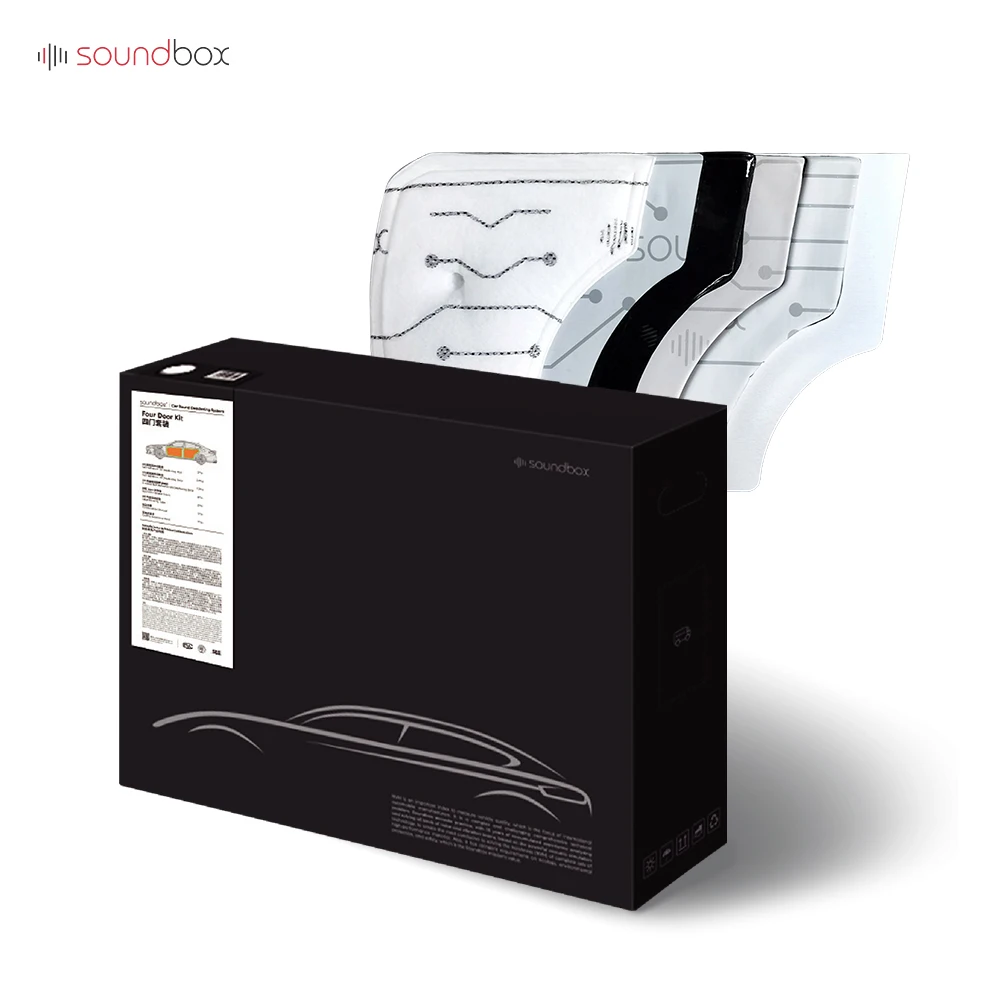 The latest modification of the car factory-specific car door sound insulation kit