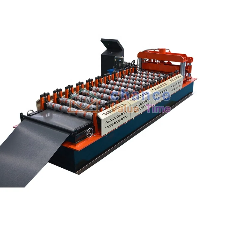 LM High Quality glazed tile roofing former machine metal roof roll forming machine metal roof