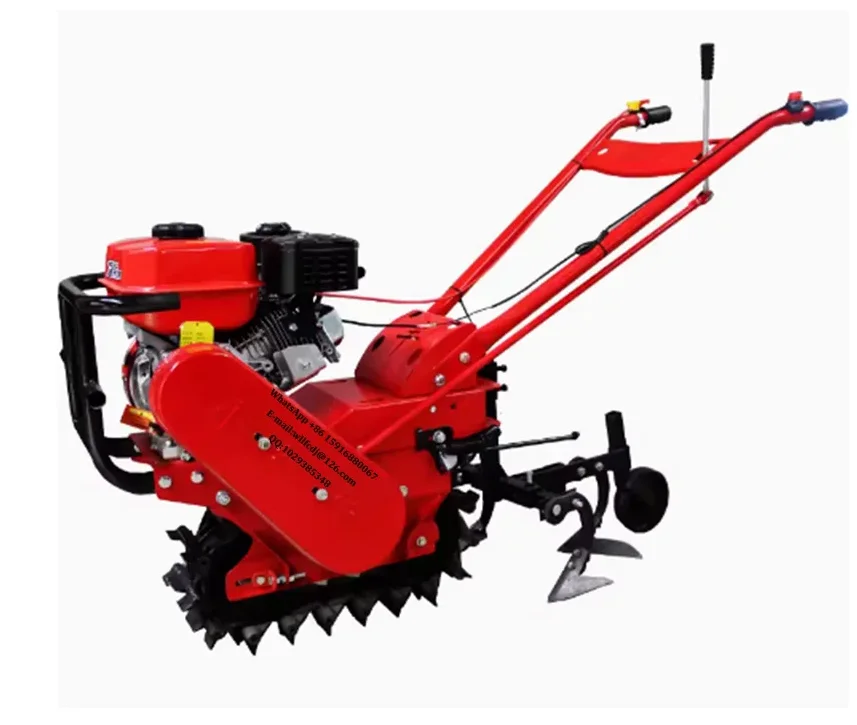 Four-Wheel Drive Gasoline Rotary Cultivator Agricultural Potato Corn Planter Garden Machine Weeding Soil Tiller Farm Plowing