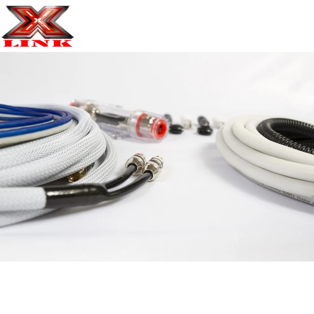 Высококачественный популярный профессиональный автомобильный комплект аудиокабеля усилителя