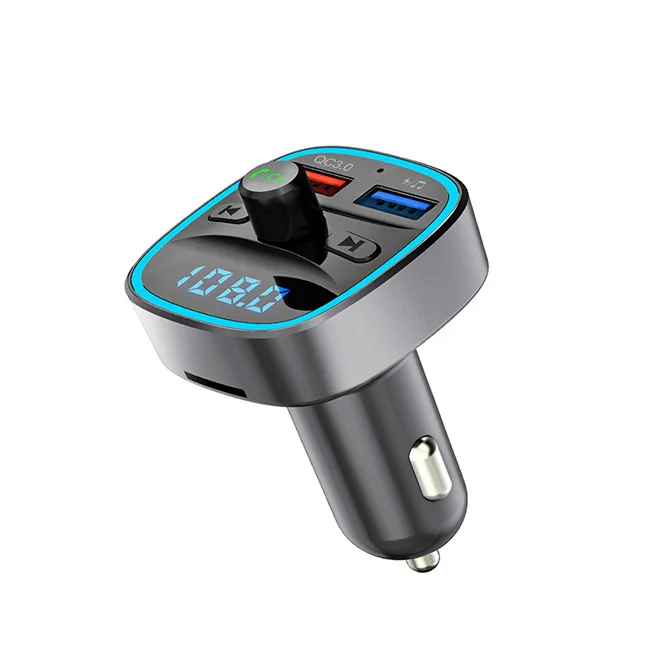 T25S Car MP3 player FM Transmitter Wireless Dual Ports U disk/SD Card QC3.0 Charger Car Kit BT Audio Adapter