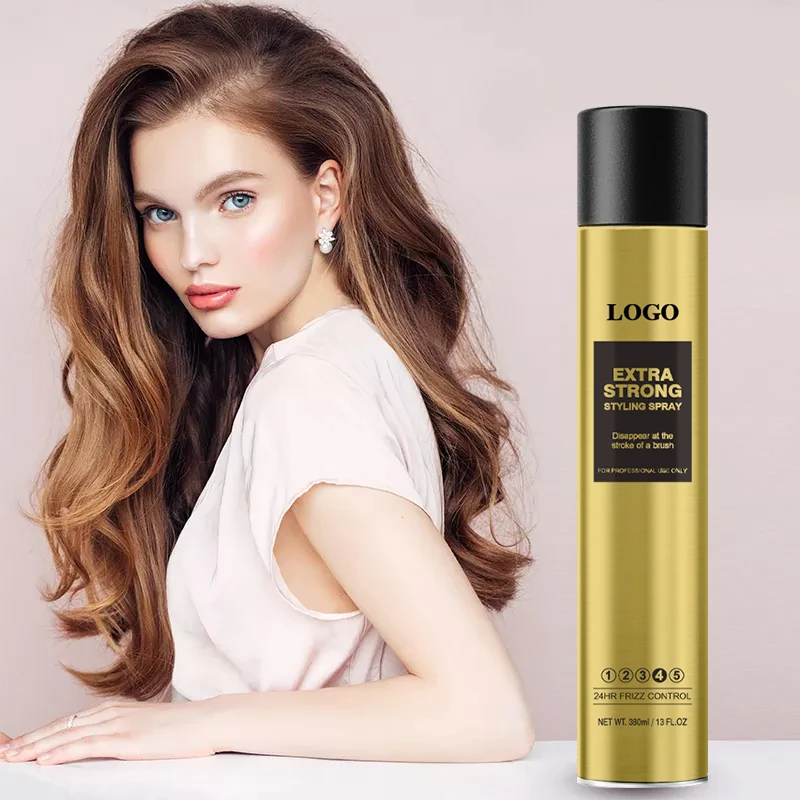 High Demand strong Hold Hair Spray Salon Styling Mens shine Fast-Drying Hair Spray