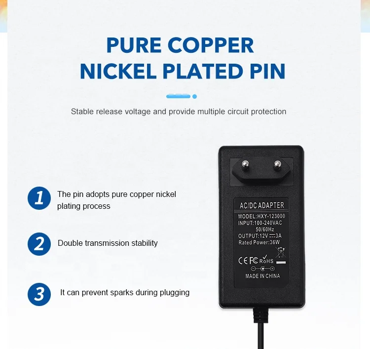 universal 15v 3a wall power adapt 15 volt 2 amp ac dc power adapter