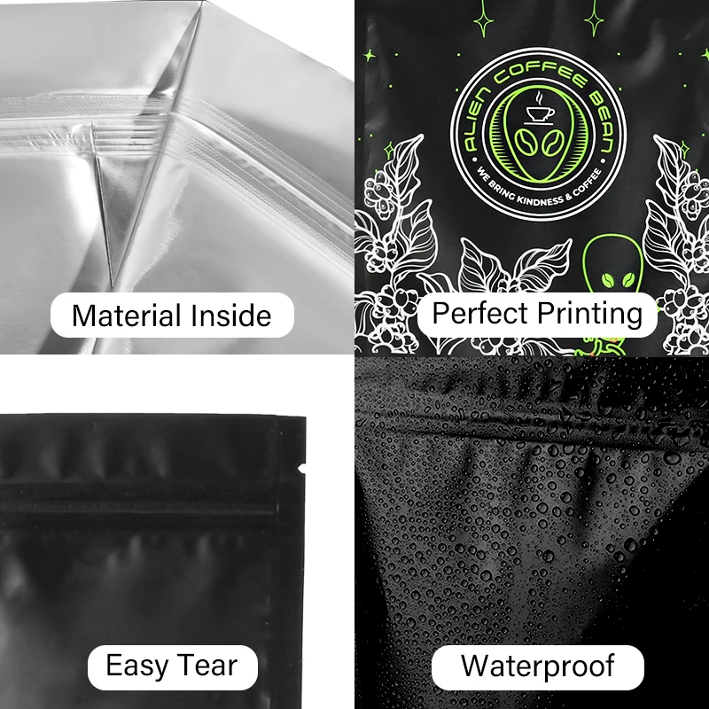 Custom Printed Transparent Small Special Shaped Design Pouches Plastic Zip Lock Bags 7 gram Mylar Bag