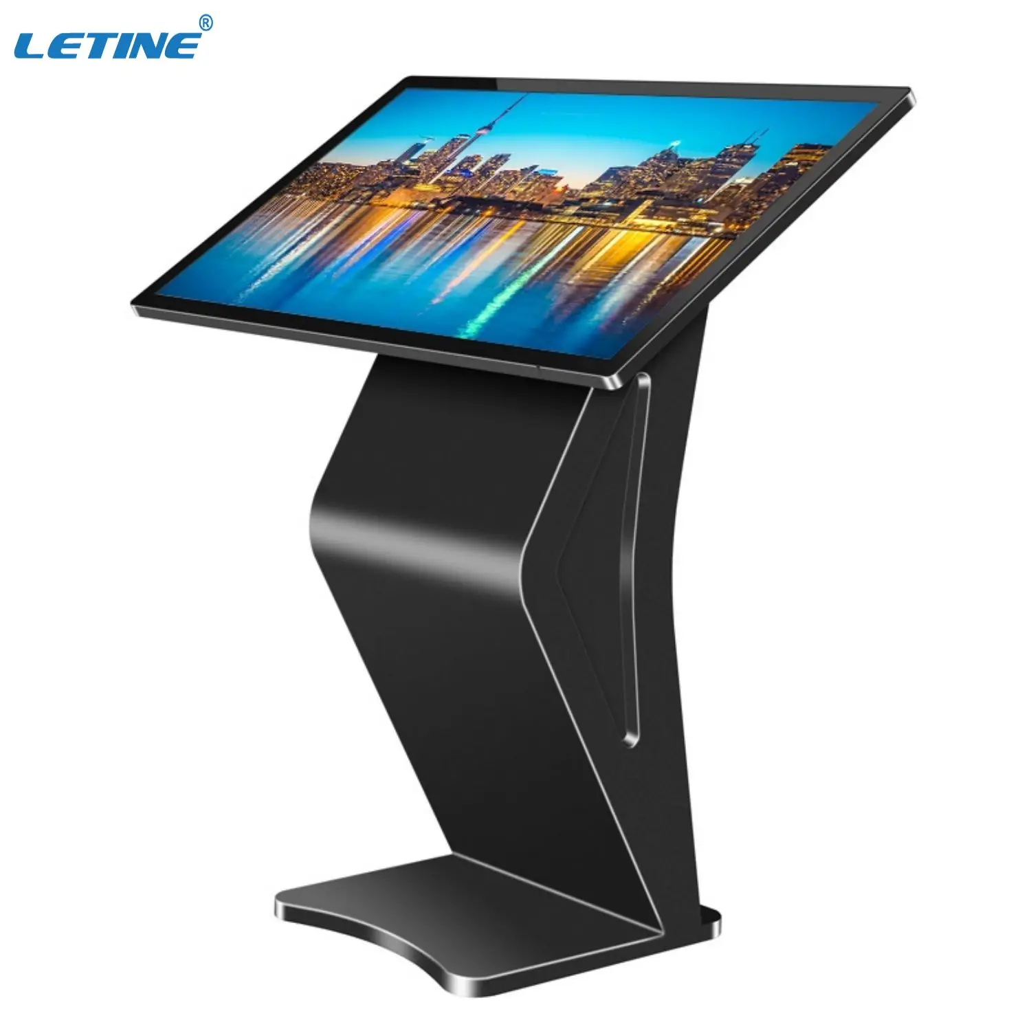 43Inch New advertisement horizontal or vertical screen flexible rotating screen floor stand digital signage display kiosk