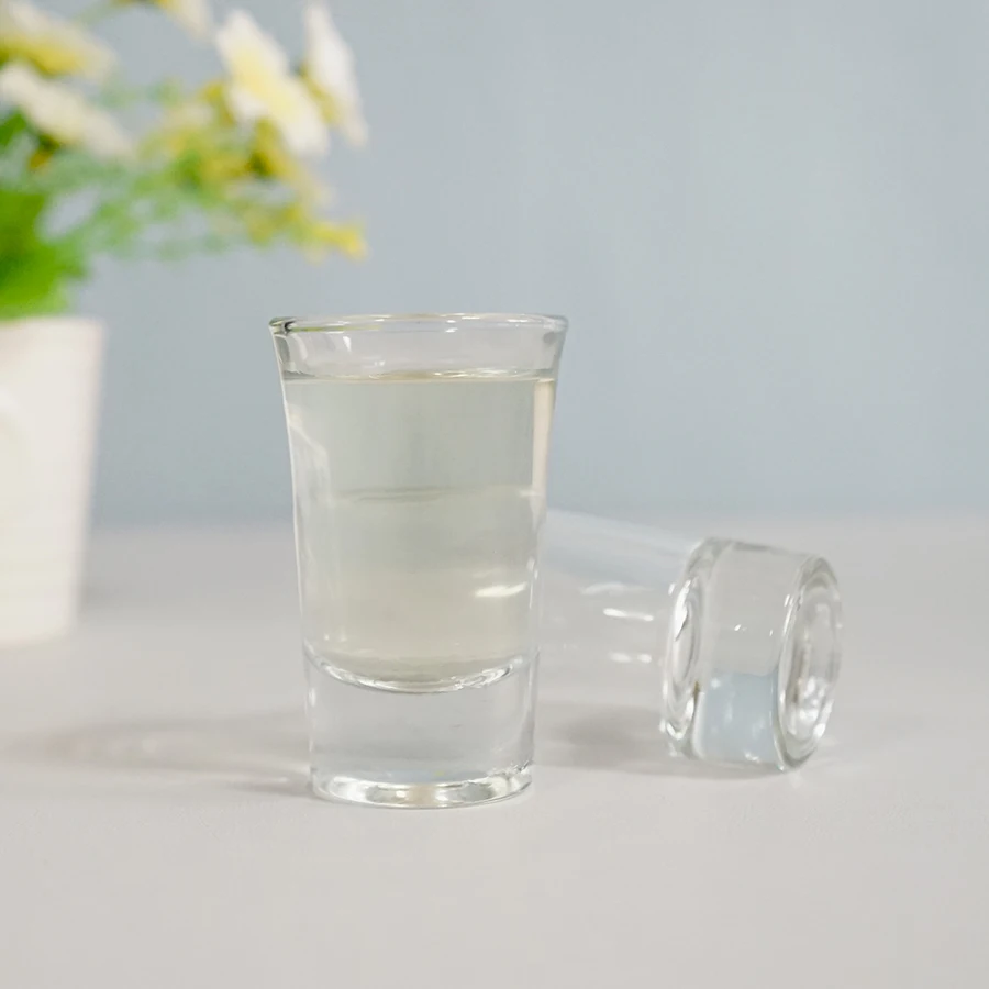 Souvenirs gift ideas 50ml 70ml flared vodka shot glass logo printed color box