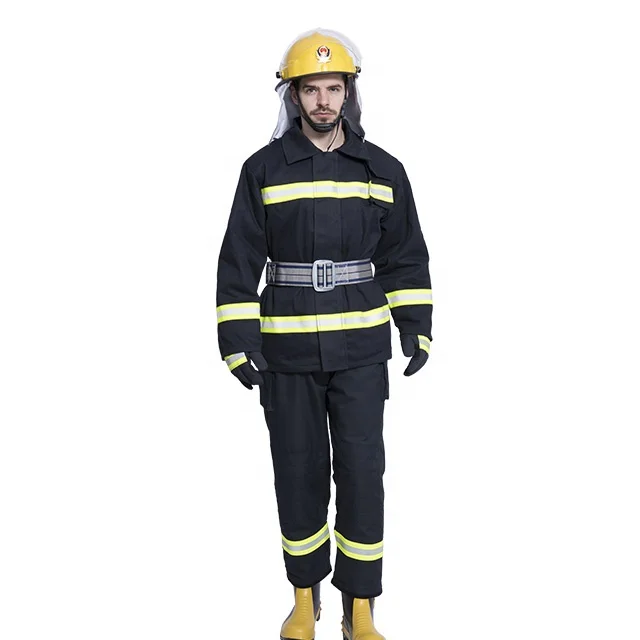 Five piece set customizable Safety Firefighter  uniform protective fire fighting clothing