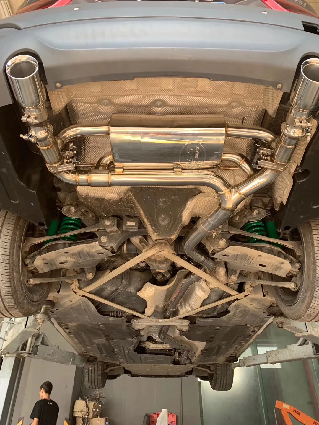 Ручная сварка от производителя, титановые выхлопные газовые газоны с клапанами для BMW 3 серии F34 GT 320/328/330 N20 B48 2,0 T