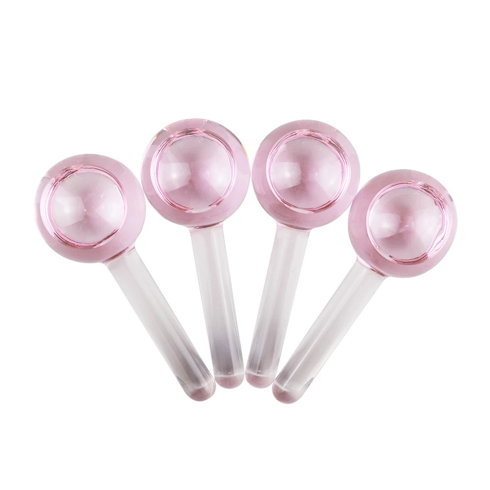 Hot trend private label custom skin care facial globes roller for face beauty skincare ice globes
