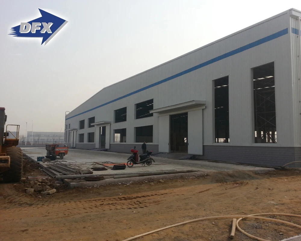 Steel Frame Construction Pole Barn Prefabricated Warehouse Metal Building Structure Shed Workshop