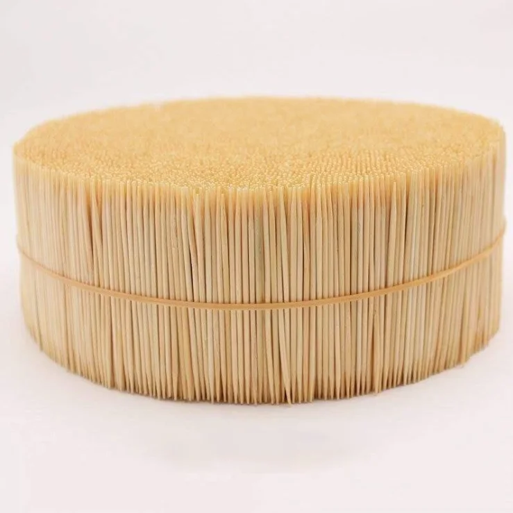 Personalized Disposable Bulk Packing Birch Wooden Toothpick Carton Natural Tableware Sharp Wood Toothpick and Customised Cover