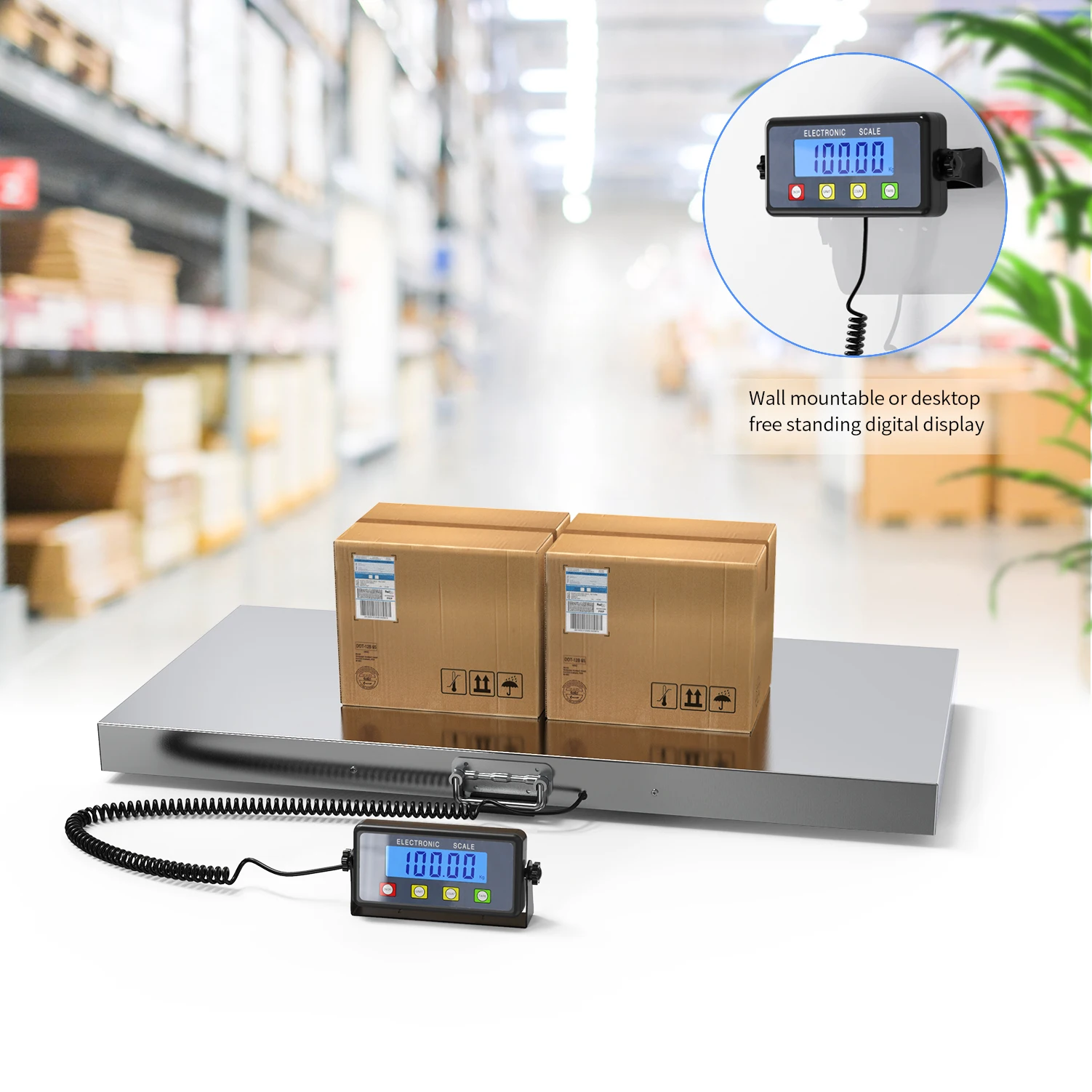 Pet scale for large Breed 660lbs postal scale stainless steel platform heavy duty livestock scale sf809