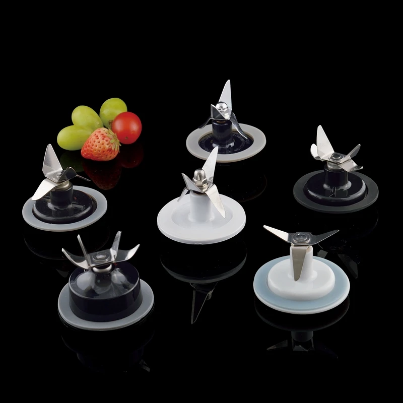 HB Blender 4 Fins Flat Blade with Sealing Ring Blender Blade & Gasket Assembly Set Replacement for Blender