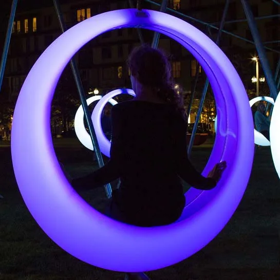 Modern Street Holiday Restaurant Waterproof Hanging Outdoor Led Decorative