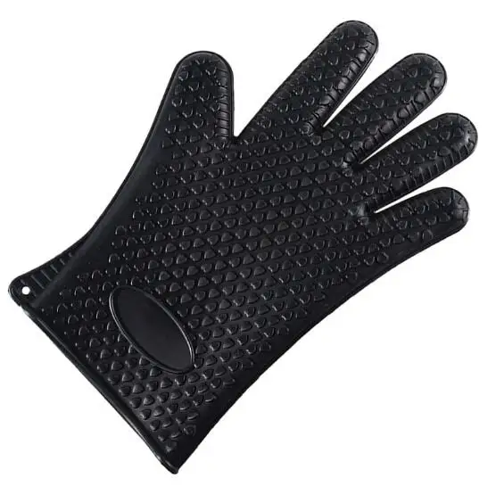 silicon heat insulation glove, silicone heat resistant glove, silicone oven mitts glove