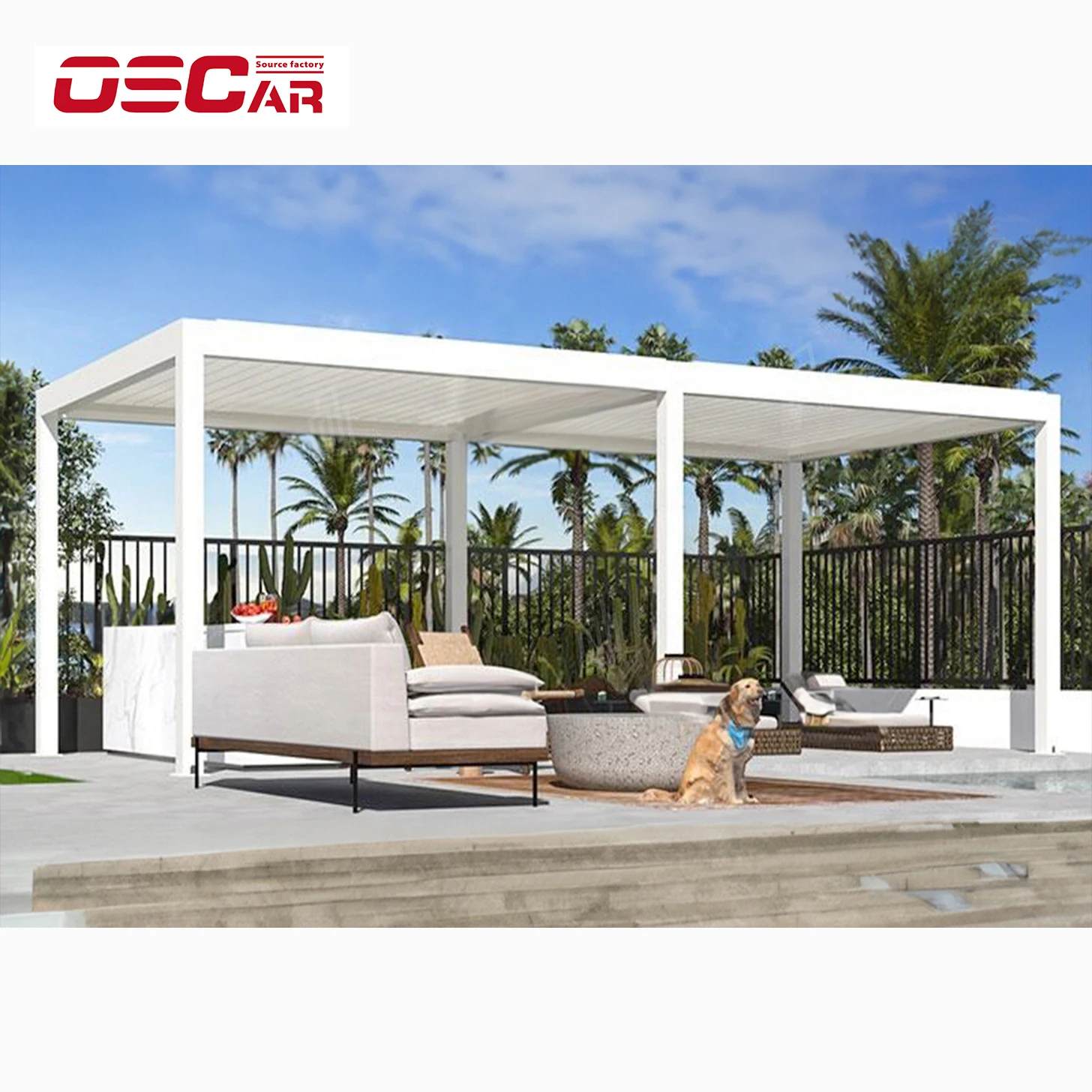 MOQ Wall Mounted Automatic Opening Louvers Pavilions for Farm