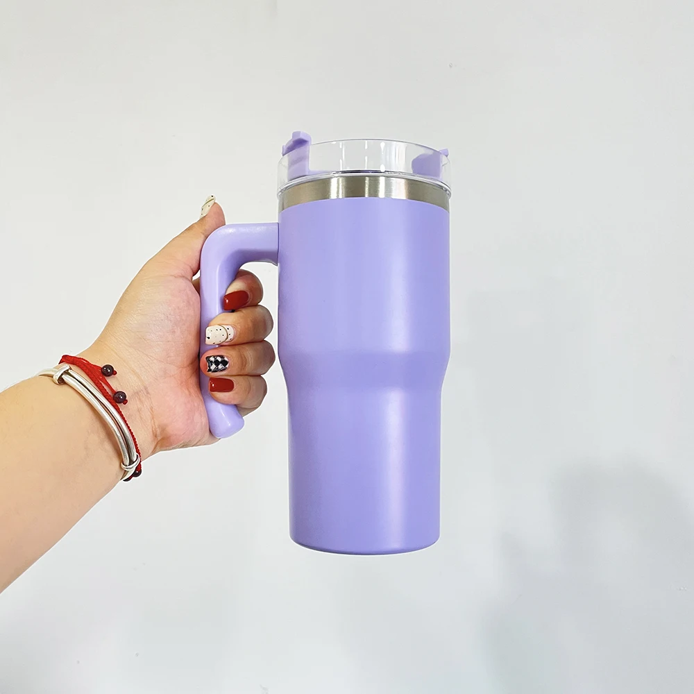 USA warehouse candy color kids 20oz tumbler with handle coffee tumnlers macaron colored 20oz student tumbler