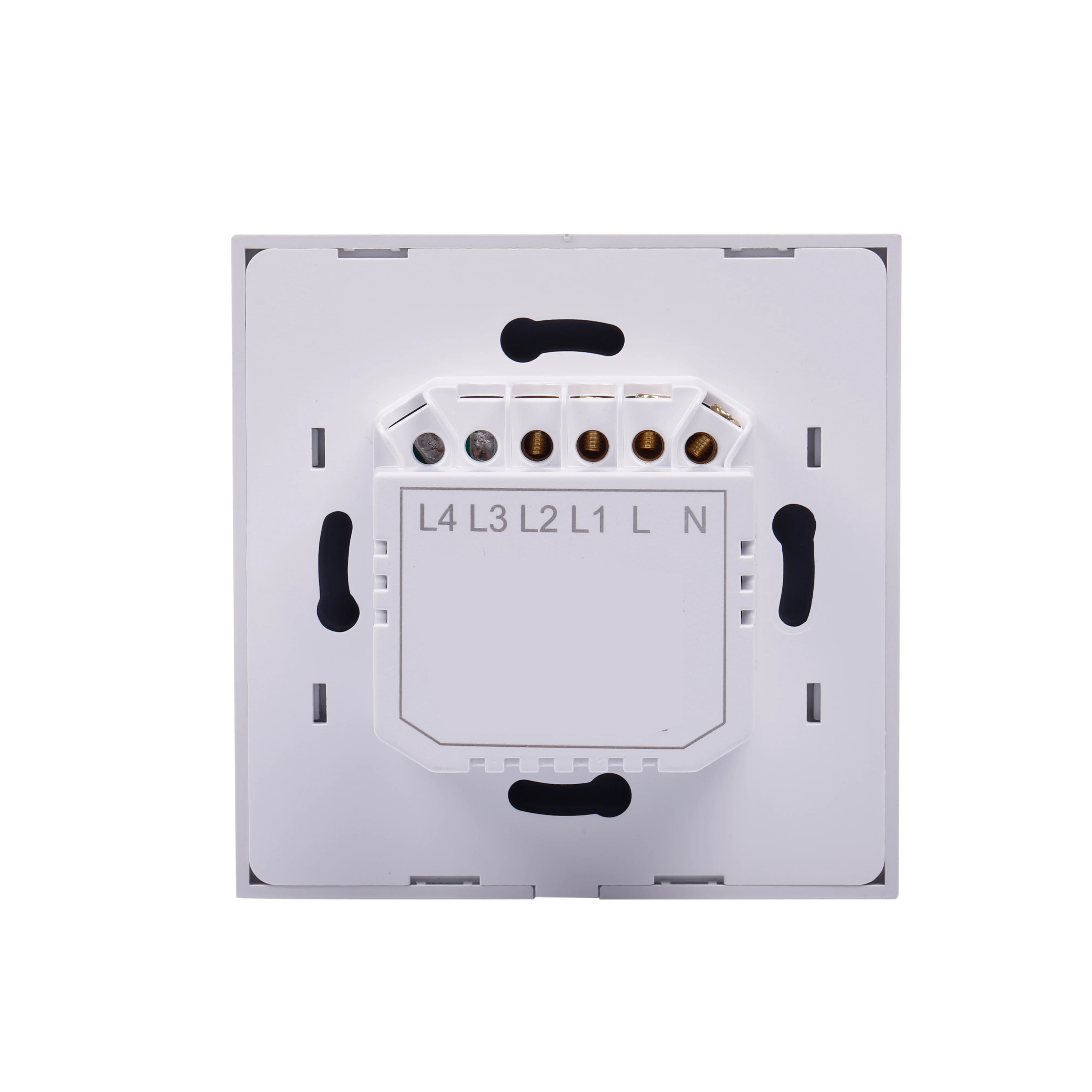 WIFI  Gold 4gang EU Standard Tuya APP Touch Wall Switch Smart Light Switch Glass Panel Light Smart Light Switch Glass Screen