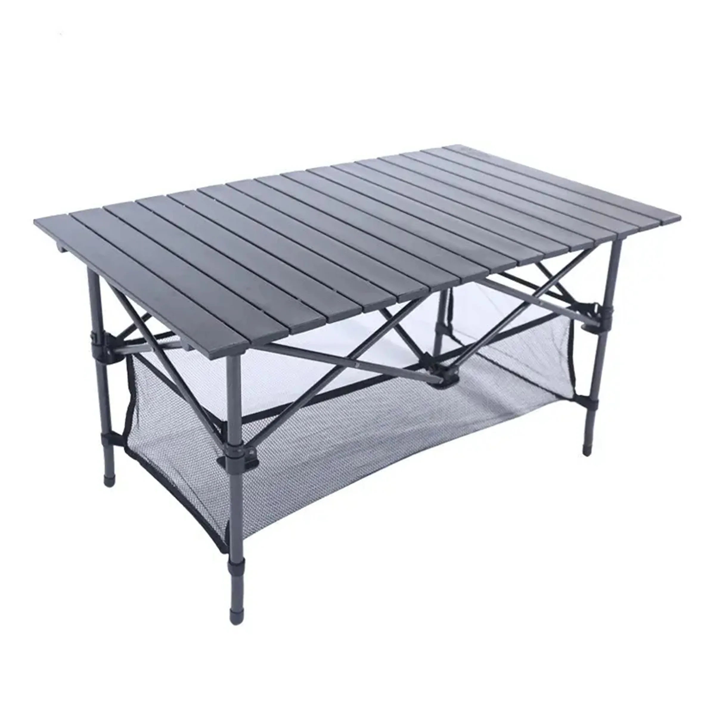 Multifunctional Outdoor,Foldable Aluminum Camping Splice Table With Side Hanging Hole Design/