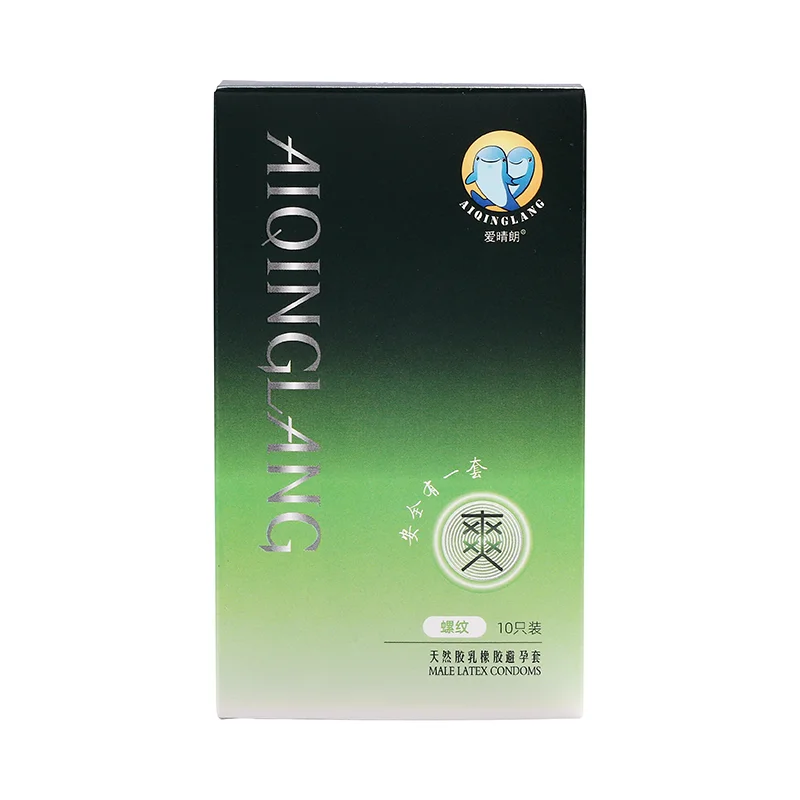 Hot-selling Super Cool Thread 10 Packs Per Box Odorless Transparent Ultra-thin Passion Male Condoms