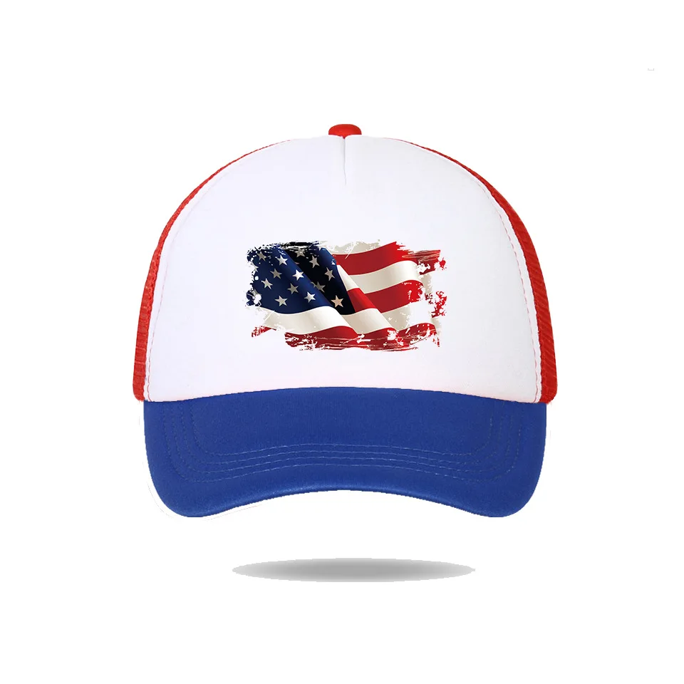 2024 USA American Flag Baseball Hats 4th of July Cap Independence Day Patriotic Tactical Cap American Flag Trucker Hat