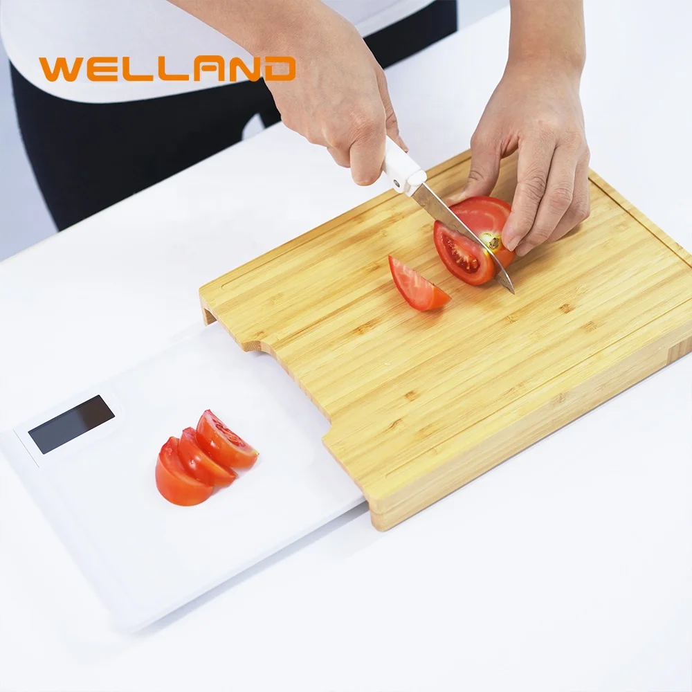 Best-selling Digital Waterproof LCD Display Kitchen Scale with Cutting Board for Household for Kitchen 5KG