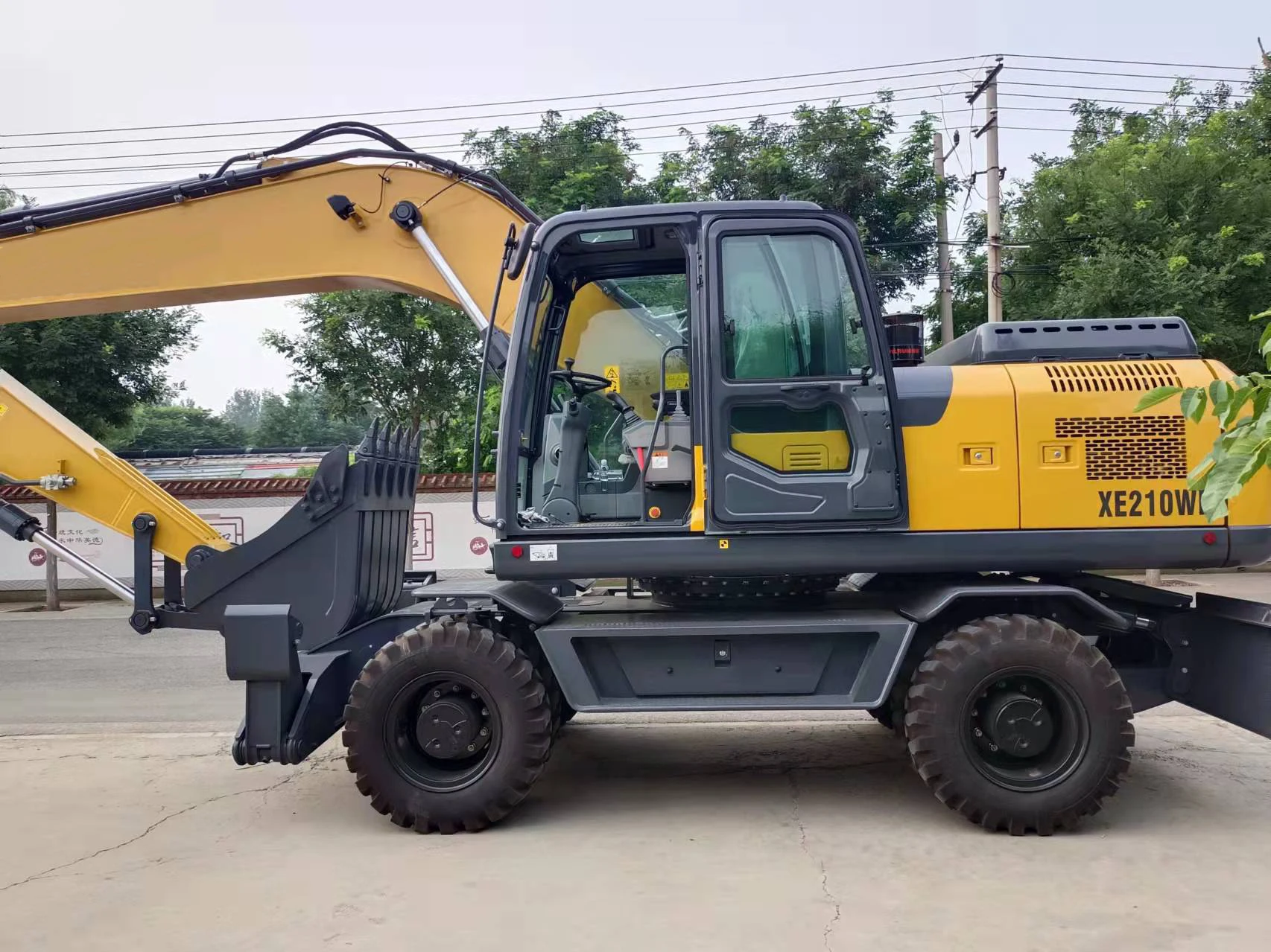 Китайский Новый колесный экскаватор 20 тонн XE210W XE210WB XE210WD XE210WGA с ковшом 0 86 м³ в наличии