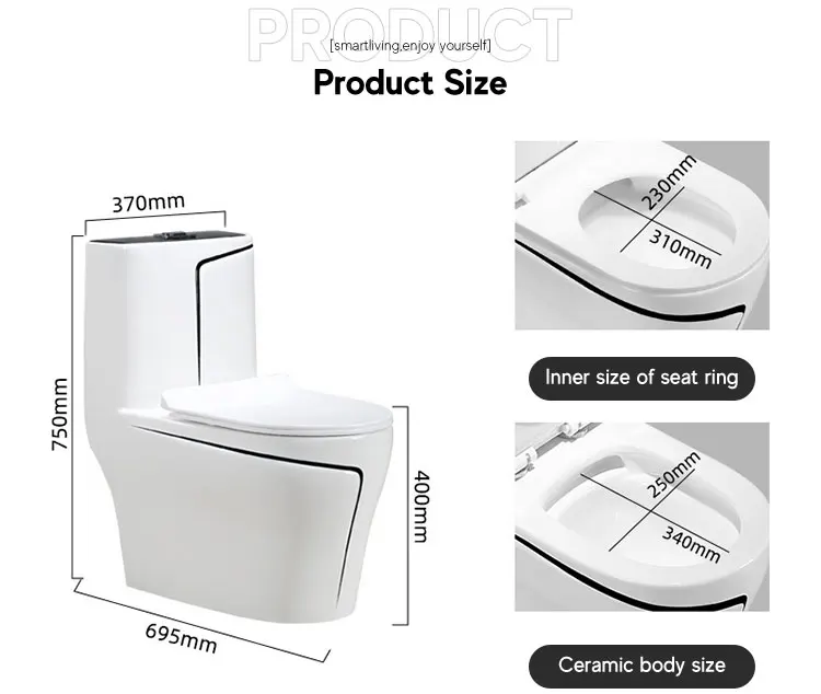New Marble Colored Bathroom Water Closet Floor Mounted Gold Line Marble Toilet bowl Ceramic water closet toilet set