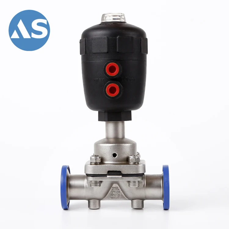 Sanitary Pharmaceutical Industry Pipe Pneumatic Actuator Diaphragm Valve