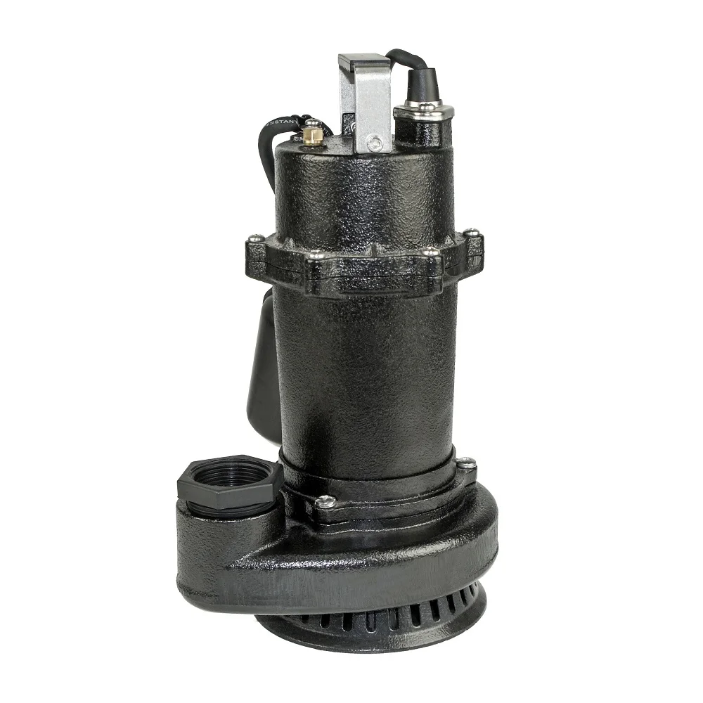 low price submersible water sump pump cast iron motor housing basement drainage wastewater treatment