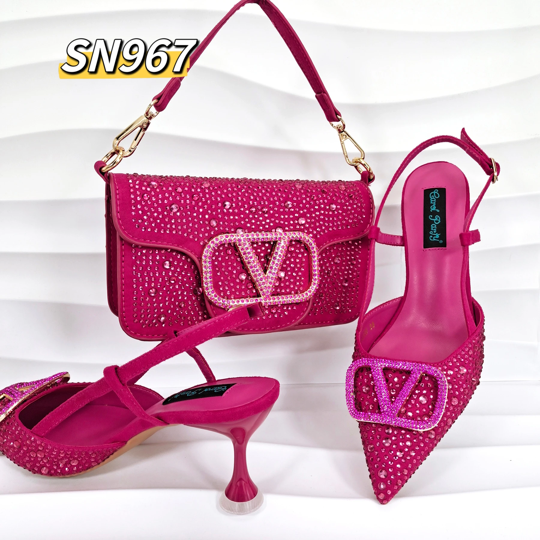 Высококачественные африканские дизайнерские итальянские туфли на высоком каблуке и сумочка в комплекте с золотыми нигерийскими вечерними туфлями цепочке