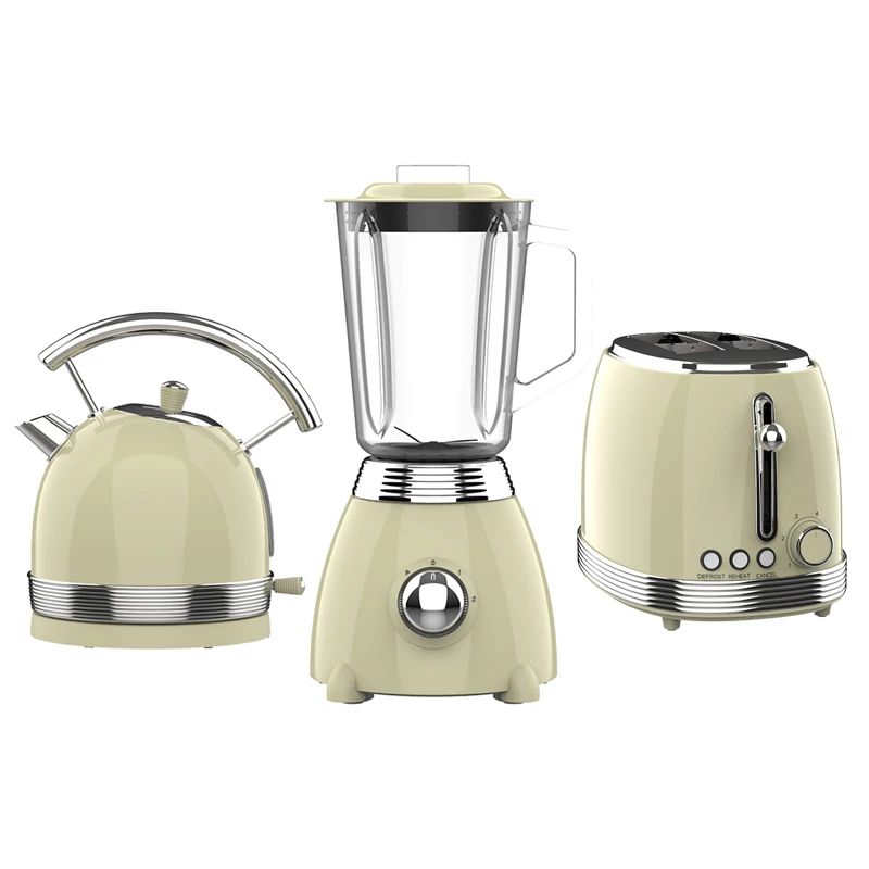3 шт. электрический чайник и тостер бытовой техники комплекты Электрический из нержавеющей стали