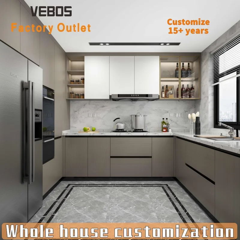 Factory customized design modern kitchen cabinets cuisine and kitchen cabinets complete sets