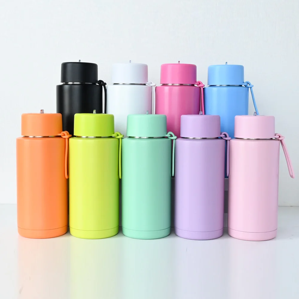 Hot sales Custom bpa free 34oz 1000ml stainless steel vacuum flask reusable frank double wall insulated  water bottle with straw