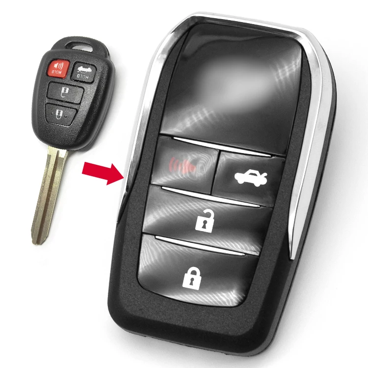 Car Remote Control Key Shell Case For T-oyota Rav4 Sequoia RAV4 Tundra Tacoma Prius C-amry Corolla Modified Flip Cover