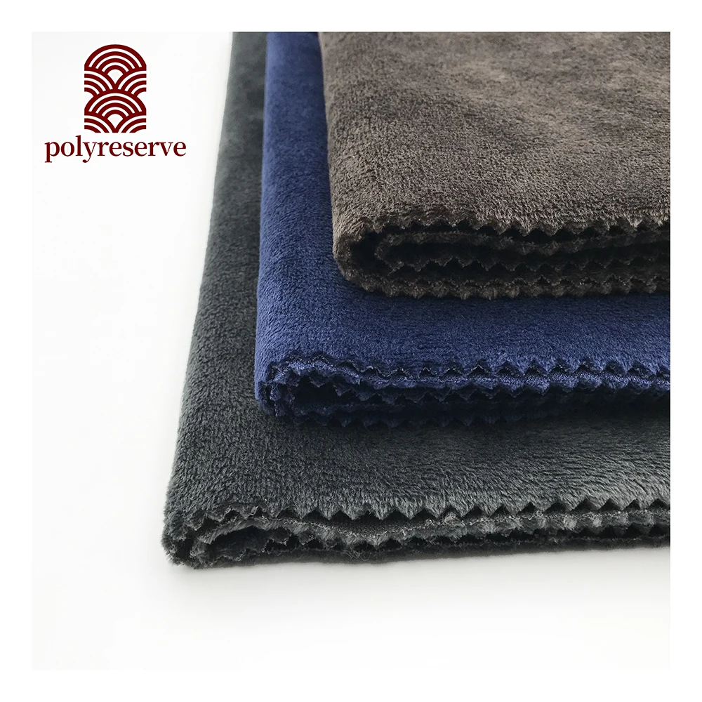POLYRESERVE Solid Color Hot Sale Luxury Super Soft Velvet Fabric For Bedding