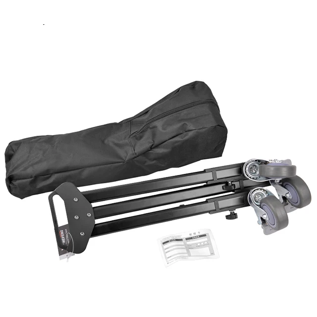 Professional Pro 3 Wheels Pulley Universal Folding Camera Tripod Dolly Base Stand WT600