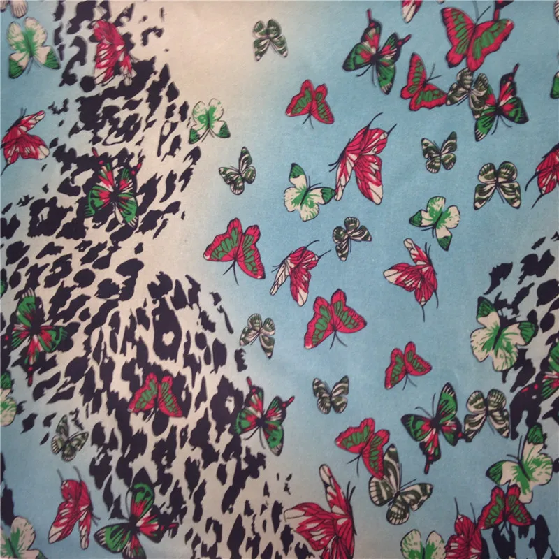 NO MOQ wholesale factory manufacturer polyester woven custom digital print satin textile fabric