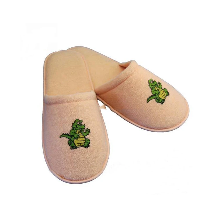 Милые одноразовые бархатные Тапочки на подошве из ЭВА для отеля, сделано в Китае