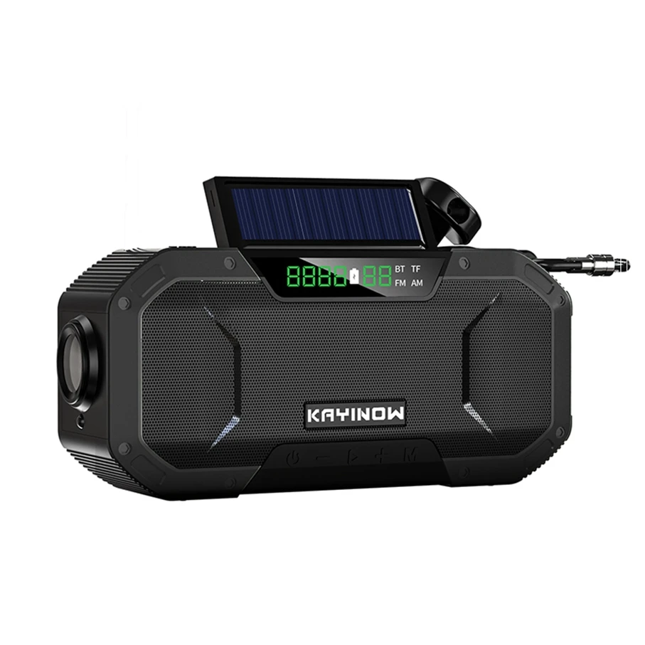 Беспроводной динамик аварийный приемник NOAA WB AM FM цифровой другой наружный радиоприемник музыкальная система с термометром