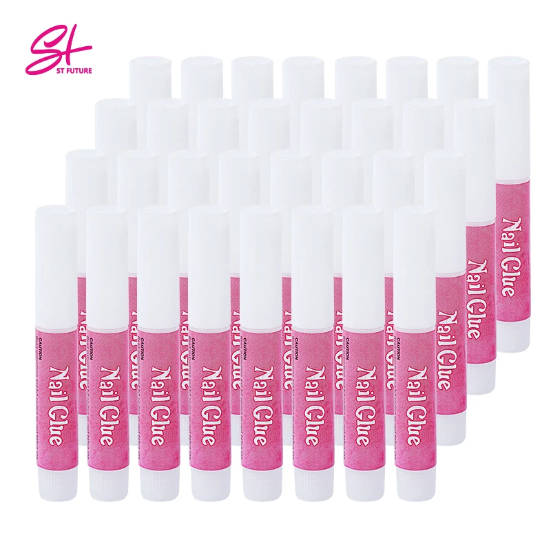 Professional Customized Cyanoacrylate Fast Drying Super Sticky 2g Mini Finger Nail Glue For Press on Nails Art Supplies