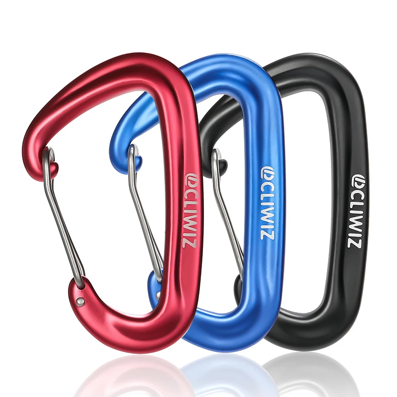 JRSGS 7075 Aluminium Carabiner Clips 12KN Ultra-Light Climbing Carabiner Customized the LOGO Snap Hooks S7801S