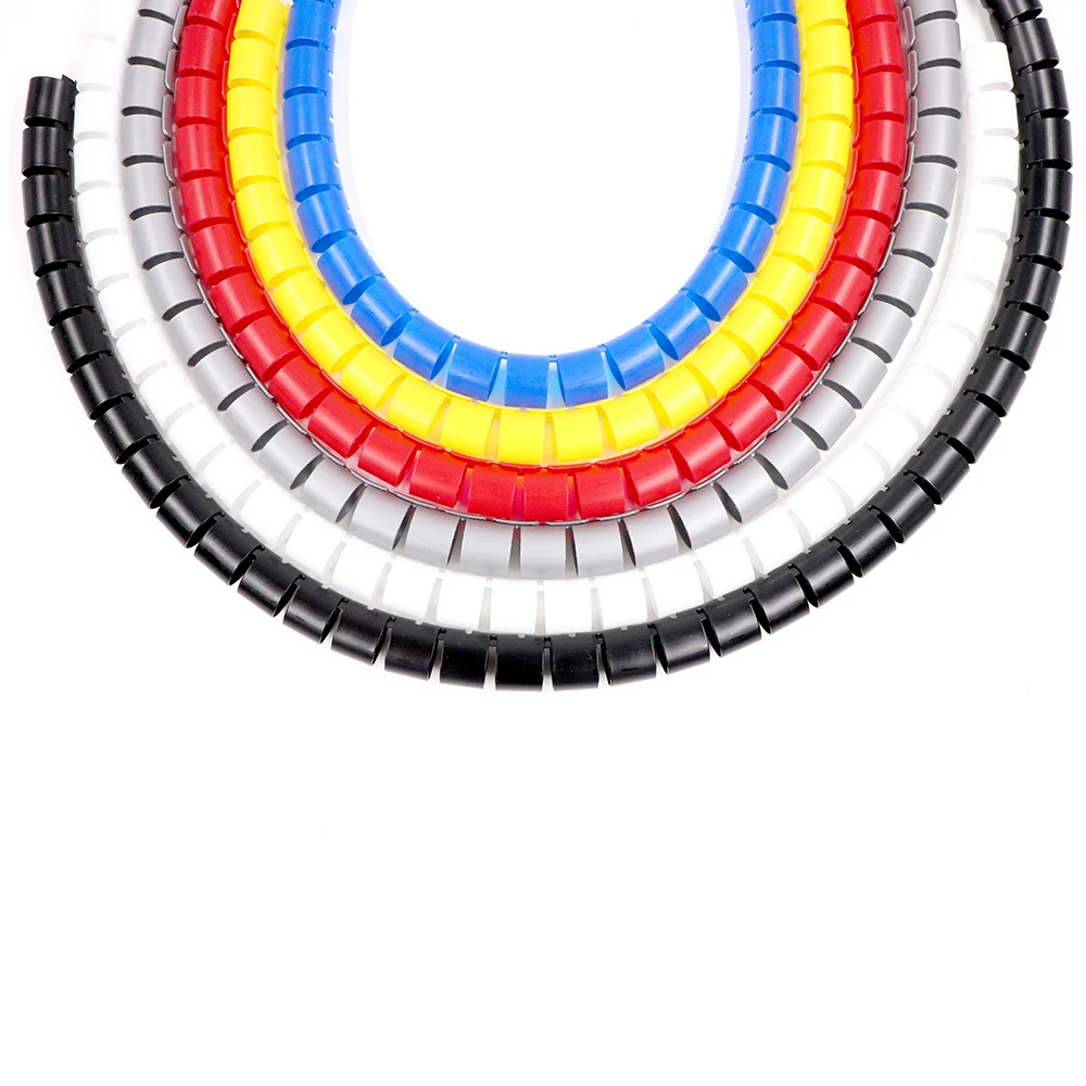 Спиральная оберточная лента для управления трубкой, обмотка проводов, спиральная трубка, гибкий шнур с покрытием, защитный Соединительный рукав, шланг для автомобиля