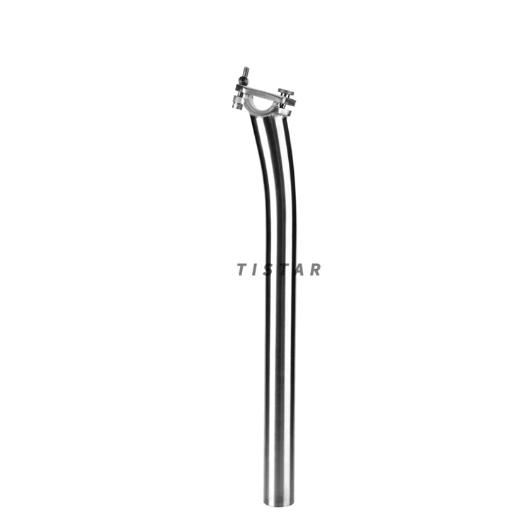 Titanium Bike Seatpost 27.2mm/31.6mm Length 350mm for Mountain MTB Bikes Road Bicycle Lightweight Ti Seat Posts TI Star