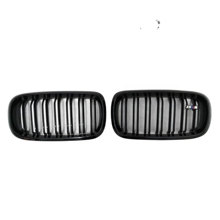 Porbao авто фары черный двойная линия автомобиля Передняя решетка для X5/F15