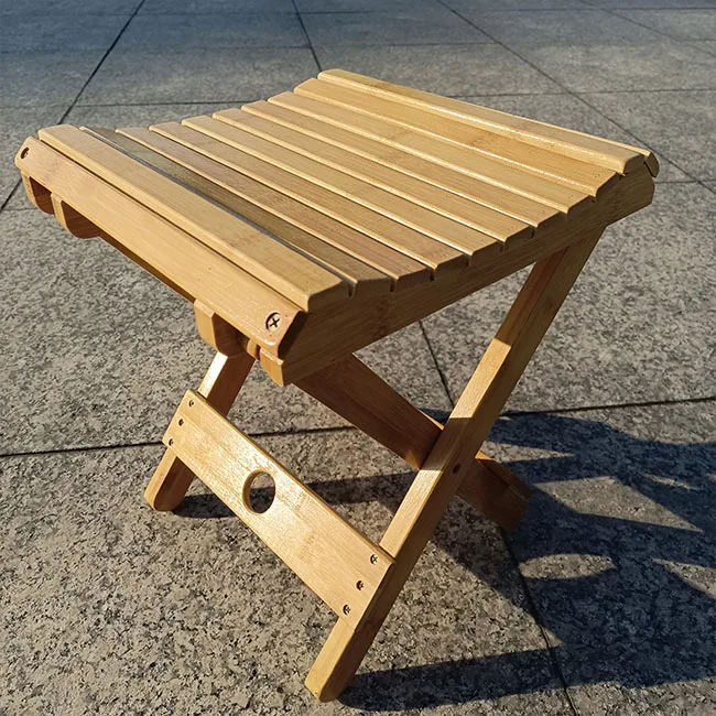 Stable And Firm, Bamboo Is Durable And Of Good Quality Pocket Folding Fishing Stool  Tube Chair Outdoor Rest Folding Stool
